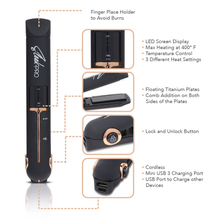 Load image into Gallery viewer, Mini Portable Cordless Flat Iron